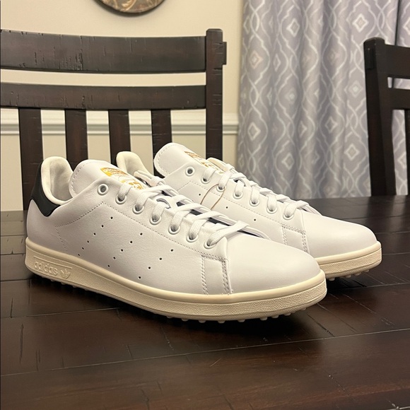 Adidas Stan Smith Spikeless Golf Shoes Sneakers JH6154 white black Mens Sizes main image 8